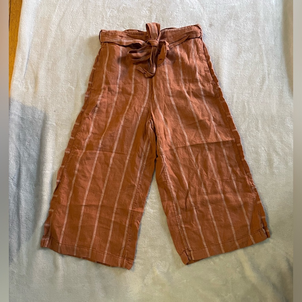 Anthro linen pants